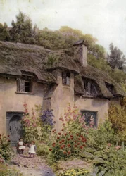 Cottage-Garten, Selworthy, Somerset